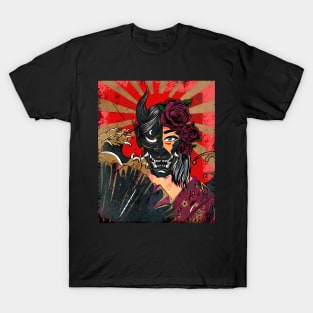 Geisha With Mask T-Shirt